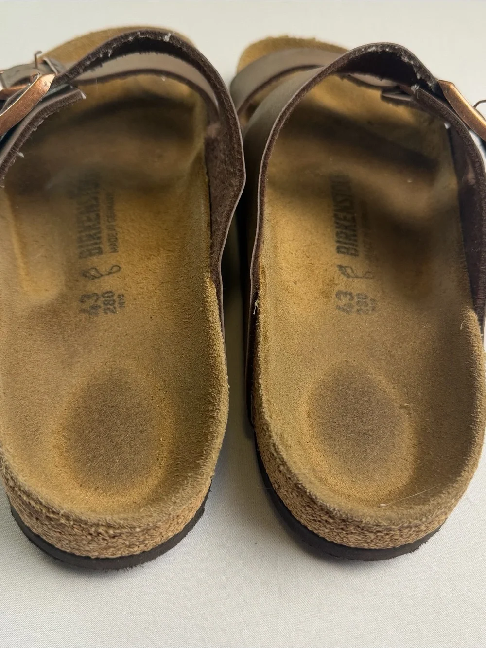Birkenstock Arizona Mocha Slide Sandals Men's 10 / EU 43